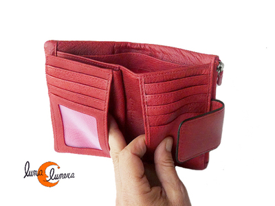 Esta imagen enseña el modelo, los colores pueden ser diferentes a la cartera que está en venta.