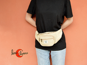 Riñoneras de tela de cáñamo orgánico