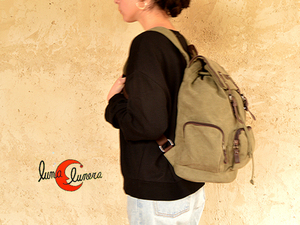 Mochila grande loneta gruesa