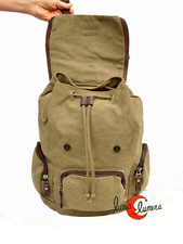 Mochila grande loneta gruesa