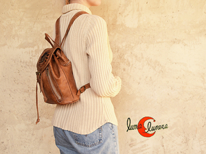 mochila piel de Marruecos pequeña