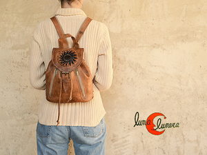 mochila piel de Marruecos pequeña