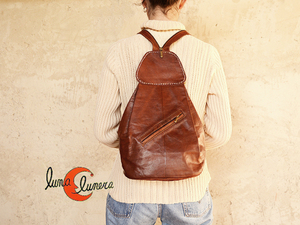 Mochila jamonera de piel engrasada de Marruecos