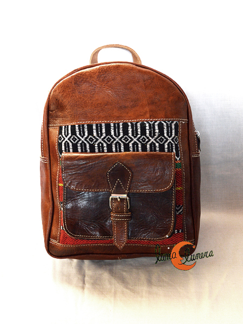mochila cuero