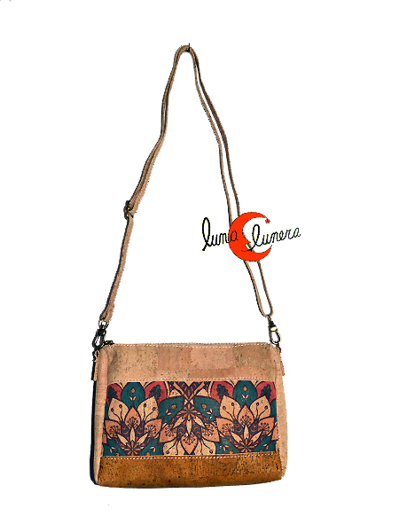 Colección vegana de Bolso bandolera Si se le quita el asa, es  como un Cenefa flor