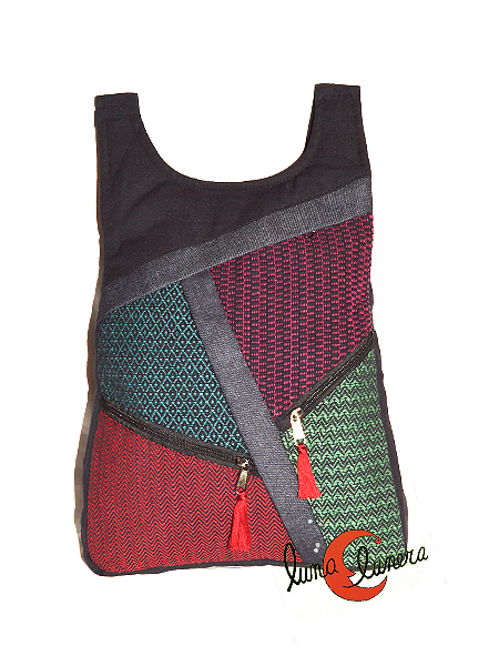 Neceser Tela PequeÃ±o Mochila Bolsos De Tela Vaquera De Patchwork