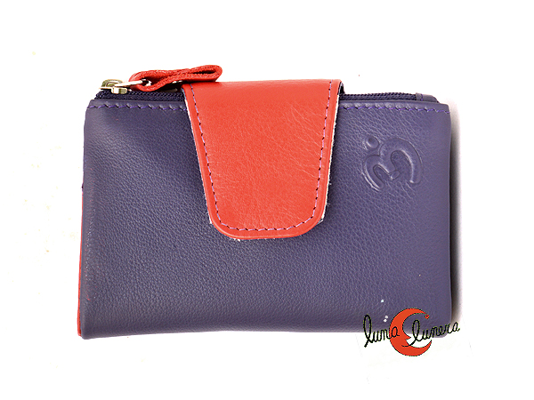 Carteras de de lisos con con cremalleras.