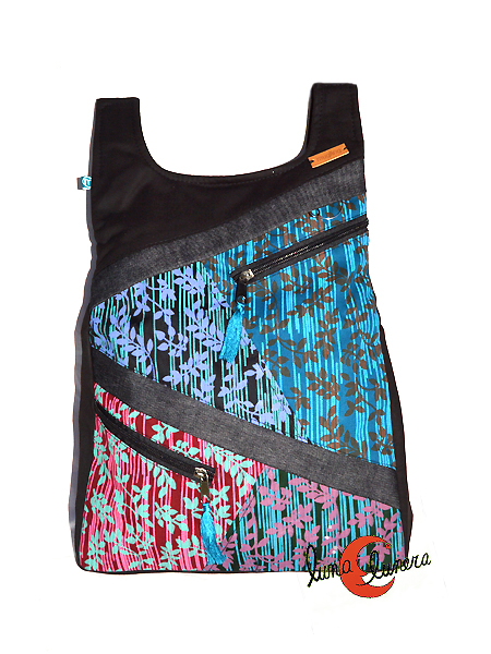 Mochila tela algodón colores