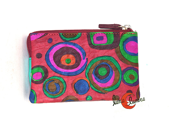 monedero pequeño de de colores de compartimientos con para las y cierre de cremallera