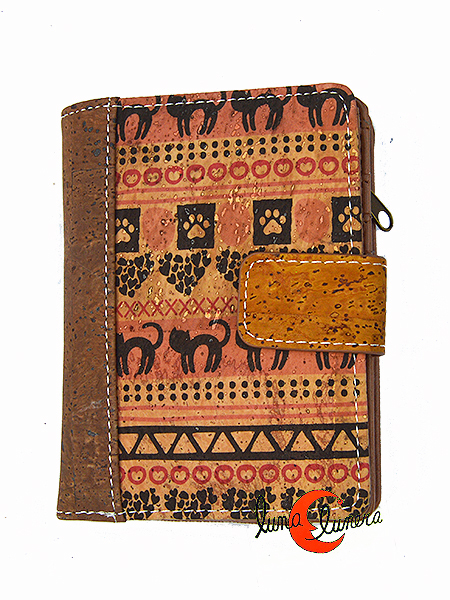 Regalo Hombre Cartera De Corcho Para Hombres Vegana Con Bloqueo