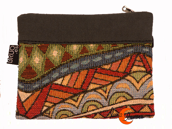 Carteras Menkai Monederos Cartera Vegana Bruo De Tela Con Grande