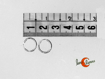 Aros de plata pequeños (1,5 mm. por 1 cm.) 010 