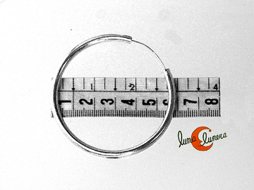 Aros de plata medianos gruesos (2,5 mm. por 6 cm.) 008
