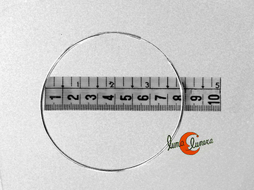 Aros de plata grandes, finos (1,5 mm. por 8 cm.) 005
