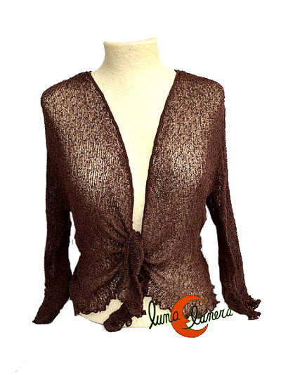 Chaquetas, rebecas de punto. Marrón chocolate.