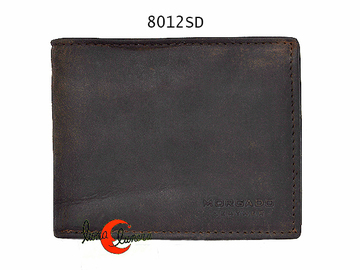 Morgado 8012SD, cartera, billetero y tarjetero mediano de piel rústica.
