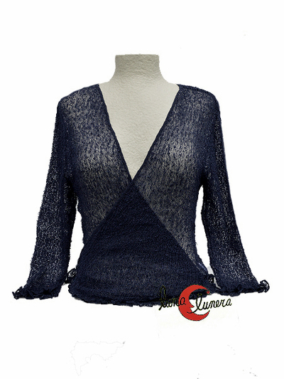 Chaquetas, rebecas de punto. Color azul oscuro.