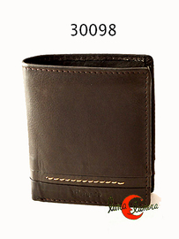 Morgado 30098, cartera de piel con separador de billetes, espacio para DNI, seis tarjetas, cremallera y monedero interior. 