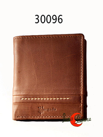 Morgado 30096, cartera de piel con separador de billetes, espacio para tres tarjetas o DNI, cremallera y monedero interior.