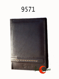 Morgado 9571, tarjetero de piel sólo para billetes y espacio para cinco tarjetas y DNI.