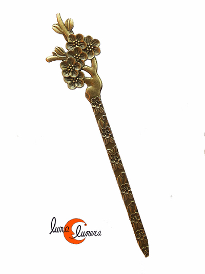 Palos para el pelo de bronce, ramillete.