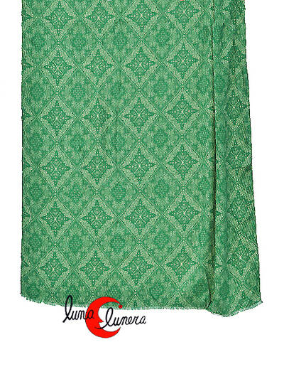 Fular arrugado. Verde.
