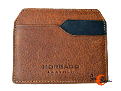 Tarjetero de piel Morgado. Plano de bolsillo.