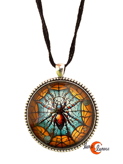 Colgante grande con dibujos. Araña.