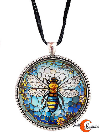 Colgante grande con dibujos. Abeja.