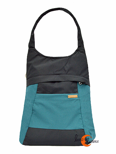 Impermeables. Mochilas de tela Mugling. Mochila bolso petróleo.