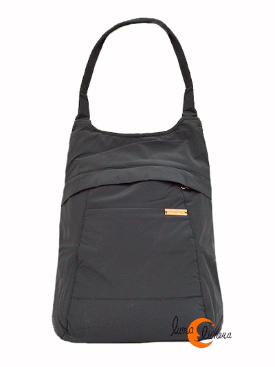 Impermeables. Mochilas de tela Mugling. Mochila bolso negra.