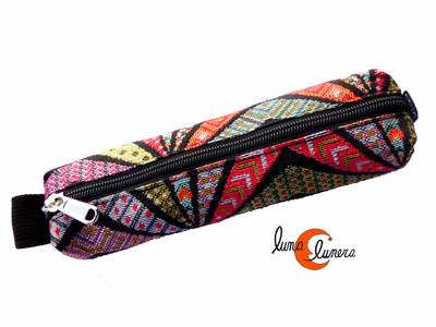 Estuches y neceseres de tela Bruo.  Estuche pequeño, aspas.