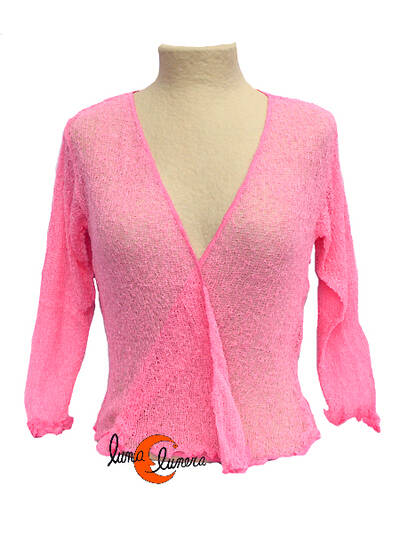 Chaquetas, rebecas de punto. Rosa.