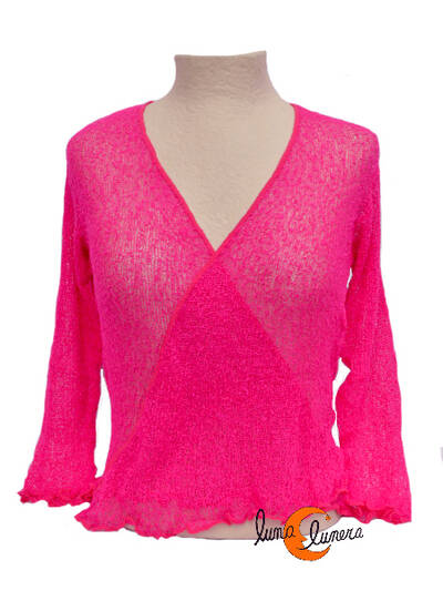 Chaquetas, rebecas de punto. Fucsia fuerte.
