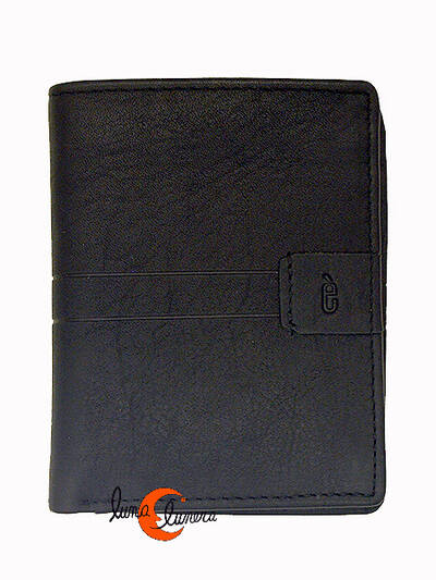 Lèyva carteras de piel, 5072 negra. Cartera tarjetero. 