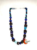 Luna Lunera. Collar cristales azules y morados.