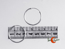 Aros de plata medianos finos (1,5 mm. por 3 cm.) 013