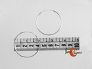Aros de plata finos medianos (1 mm. por 4 cm.) 014