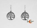 Pendiente de plata, árbol dela vida.