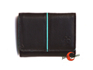 Cartera de piel Belmonte lisa pequeña 32 negra.
