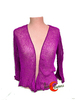 Chaquetas, rebecas de punto. Color morado intenso.