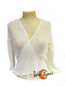Chaquetas, rebecas de punto. Color blanco.