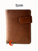 Morgado 30100, cartera de piel con trebilla, con separador de billetes, con espacio para DNI y seis tarjetas. Tiene monedero exterior con cremallera.