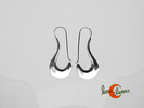 Pendiente de plata. Areta tradicional india alargada grande.