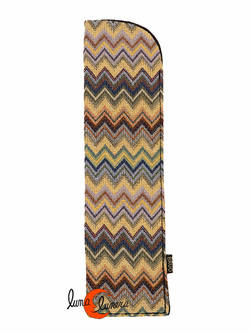 Funda de tela para abanicos, Zig zag.