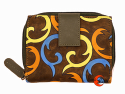 Cartera de piel suave Grescart. Pequeña 111-S, barroca.