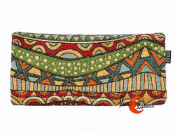 Cartera vegana Bruo de tela con goma. Grande, puedes llevar un móvil en su interior. Caminos.