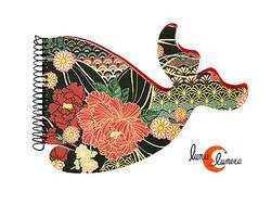 Libretas de papel, ballena negra.
