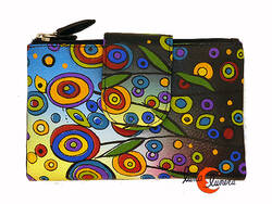 Carteras de piel Belmonte. Cartera grande piruletas 39, negra.