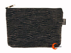 Estuches y neceseres de tela Bruo.  Estuche o pequeño neceser. Cebra negro.